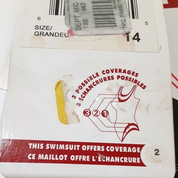 FantaSizer Minimizer Metallic Stripe 1pc  Multicolor MonokinBathing Swimsuit NWT - Picture 7 of 13